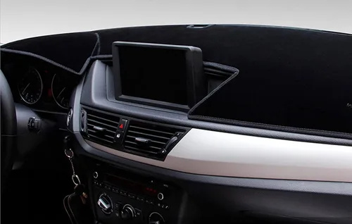Vista 3 de Cubierta de consola central negra de ajuste personalizado para salpicadero, protector solar compatible con Ford Maverick 2022 2023 2024 2025