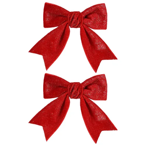 Vista 18 de Pinzas para el cabello de lazo de cinta de terciopelo rojo con purpurina de 3 pulgadas, hebillas tipo cocodrilo, pasadores para San Valentín