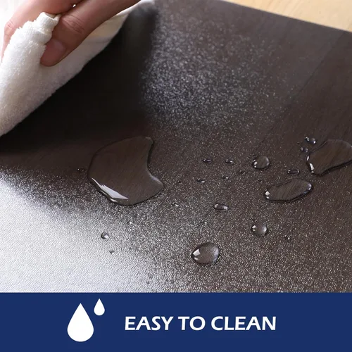 Vista 5 de SALLOUS - Alfombra de pasillo, alfombra de 2' x 6' de plástico para entrada, alfombra de área para sala de estar, alfombra de cocina impermeable