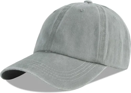 Vista 32 de LANGZHEN Gorra de béisbol unisex 100% algodón, para hombres y mujeres, de mezclilla lavada, ajustable, sombrero de papá Estructurado-negro