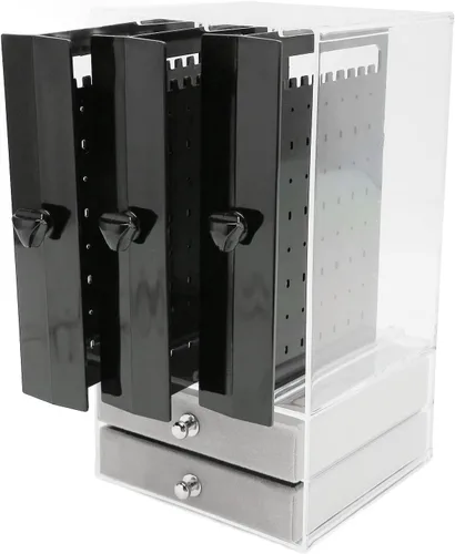 Vista 9 de Betued Acrylic Earring Holder, Drawer Type Ear Studs Storage Box, Drawer is designed to keep away from dust and winding durable and easy to clean