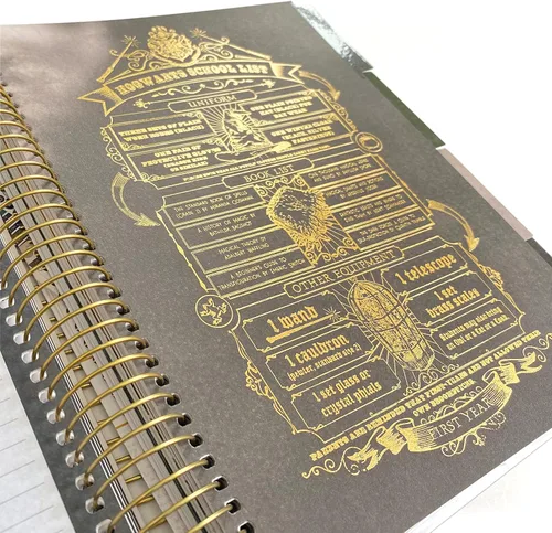 Vista 5 de Paper House Productions Harry Potter - Planificador de 12 meses sin fecha de 9.5 pulgadas con calcomanías de bandera de mes y evento, mapa