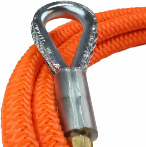 Vista 6 de Kit de línea abatible con mejor ajustador de agarre y giro de aluminio, 5/8 pulgadas (8 pies - 15 pies) para aplicaciones de cordón