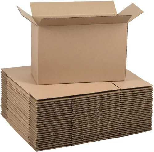 Vista 6 de Cajas de envío de 7 x 5 x 4 pulgadas, cajas de cartón corrugado marrón para pequeñas empresas, paquete de 25