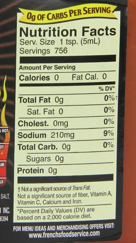 Vista 3 de Frank's Extra Hot Sauce, 1 galón, paquete de 4