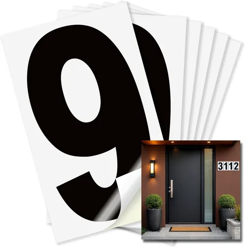 Vista 64 de iSYFIX Calcomanías de vinilo negro número 0 (Zero) – Paquete de 6 calcomanías de 1.5 pulgadas – Calcomanías de alta calidad, fondo reflectante