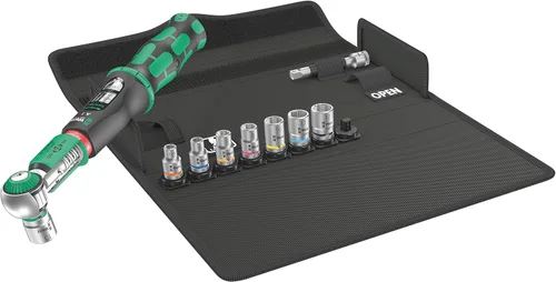 Wera 05075830001 Safe-Torque A 1 juego 1, juego de llaves dinamométricas, accionamiento de cabeza cuadrada de 1/4", 2-12 Nm, 10 piezas