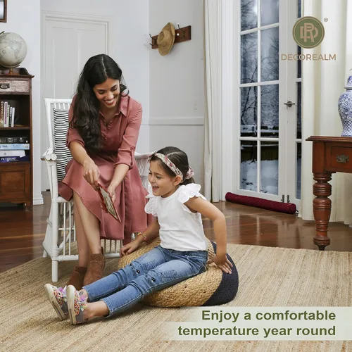 Vista 4 de Tope para debajo de la puerta, bloqueador de corrientes de aire de puerta de 3.5 libras con peso con cuentas de cerámica para un sellado hermético