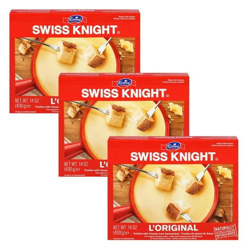 Vista 12 de Swiss Knight Fondue L'Original de Suiza, 14 oz