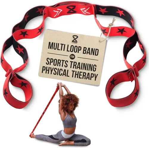 Vista 9 de Two8 Bands Multi Loop Resistance Band for Working Out - Home Gym Loop Resistance Bands for Women & Men, Athletic Rehab Equipment Workout Loops