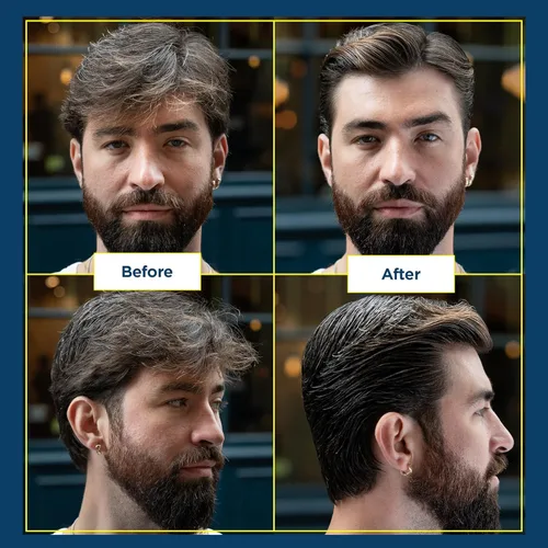 Vista 3 de Ruffians Aceite para barba y cabello (1.7 onzas líquidas/1.7 fl oz), aceite nutritivo para el cabello, rico en omega, nutritivo, acabado suave