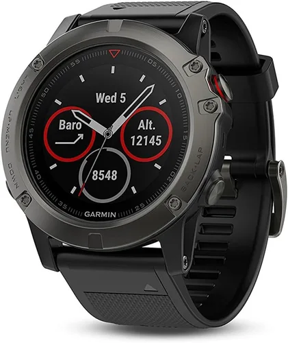 Vista 7 de Garmin fēnix 5, Smartwatch Multisport GPS Premium y Resistente, Azul Granito