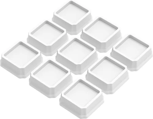 Vista 20 de Elevadores de Cama Whynonap de 4 Pulgadas, Juego de 9, Elevadores de Cama de Alta Resistencia para Marco de Cama, Paquete de 9, Soporta hasta 3000