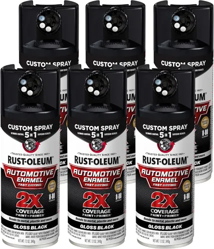 Vista 16 de Rust-Oleum 2X pintura en aerosol personalizada de esmalte automotriz 5 en 1, 12 onzas, claro brillante Brillo Transparente