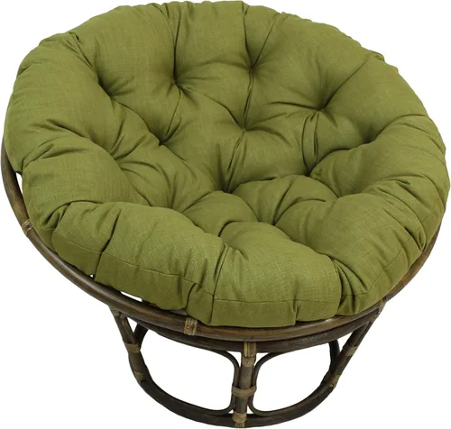 Vista 2 de Blazing Needles Cojín Papasan de 52 pulgadas para interiores y exteriores (solo cojín) Cool Grey Specialty