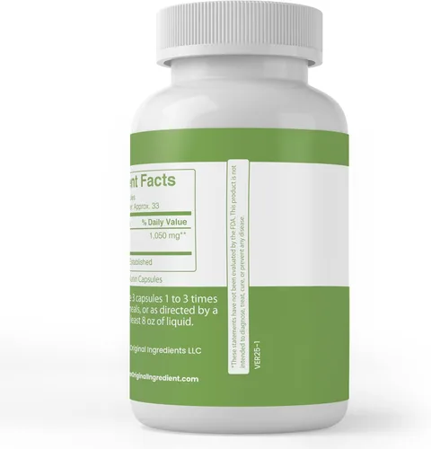 Vista 3 de Pure Original Ingredients Hoja de alfalfa, (100 cápsulas) siempre pura, sin aditivos ni rellenos, verificada por laboratorio