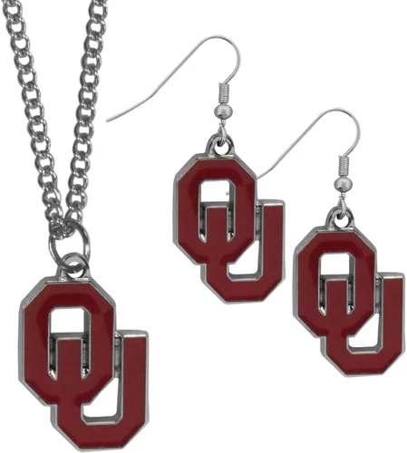 Vista 27 de Siskiyou Sports NCAA unisex-adult Dangle Earrings and Chain Necklace Set