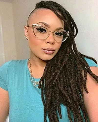 Vista 4 de Vooglam Annabelle VFM0176 - Lentes de bloqueo de luz azul con ojo de gato, L