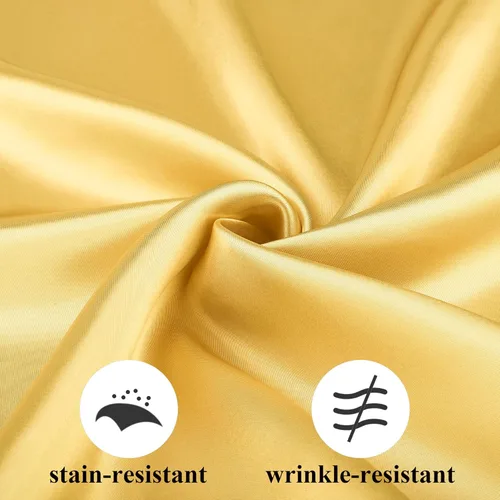 Vista 5 de Aneco 12 piezas de servilletas de satén cuadradas de 20 x 20 pulgadas, servilletas de cena para bodas, servilletas de fiesta, servilletas de mesa