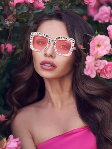 Vista 5 de Frienda 2 gafas de sol cuadradas brillantes de gran tamaño, gafas de sol retro con montura gruesa