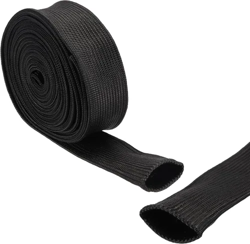 Vista 32 de uxcell Protector de Cable Aislante, 1mm/0.04 Pulgadas - 10m/33 Pies Manga de Fibra de Vidrio de Alta Temperatura Negra