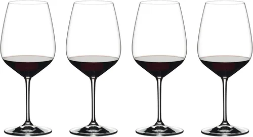 Vista 5 de Riedel Heart to Heart Cabernet Sauvignon - Juego de 2 copas de vino transparentes, 28-14 onzas y Extreme Cabernet copas de vino, juego de 4