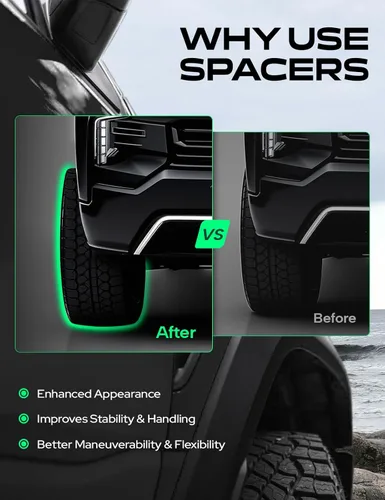 Vista 9 de YHTAUTO Espaciadores de Rueda de 6x5.5 Pulgadas 1 Pulgada Compatibles con Infiniti, Modelos Nissan, QX4, QX56, Frontier, Armada, Pathfinder, TITAN