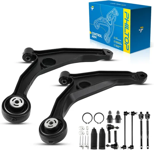 Vista 118 de PHILTOP Kit de suspensión delantera brazo de control inferior con rótula y barra estabilizadora, enlace final compatible con Chevrolet Captiva