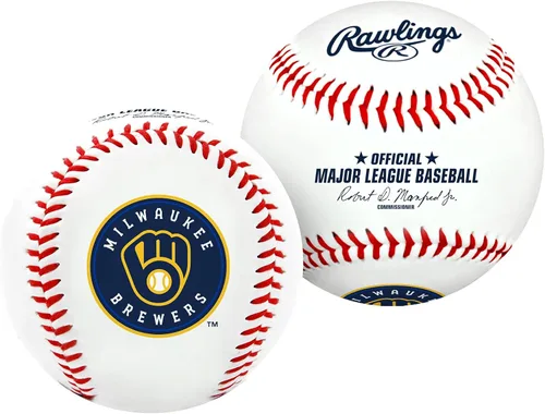 Vista 22 de Rawlings Béisbol oficial de la MLB 2026 con logo del equipo Todos los 30 equipos de la MLB disponibles