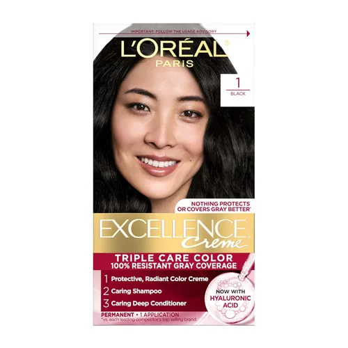 Vista 43 de L'Oreal Paris Excellence Crème - Tinte permanente para el cabello, color de cabello de triple cuidado, complejo Pro-Keratina para una cobertura