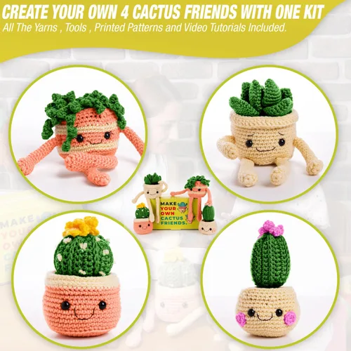 Vista 3 de MODDA Kit de ganchillo para principiantes, kit de inicio de ganchillo para principiantes con tutoriales en video fáciles de seguir, kits
