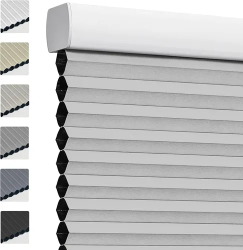 Vista 13 de Keego Persianas celulares opacas sin cordones, con diseño de panal de abeja, persianas para ventanas de dormitorio, para el hogar, fáciles