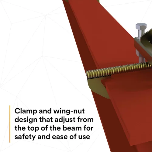 Vista 9 de 3M DBI-SALA Secura Span 7400450 Sistema Horizontal, Cable Galvanizado 50', Para Vigas en I, Se adapta a Bridas de Viga I de 6 en 12 pulgadas