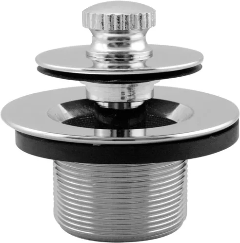Vista 8 de Westbrass Tapón de drenaje de baño giratorio y cierre de rosca gruesa de 1-1/2" (1-7/8"-11.5 UNC-2A), cromado, 79438CP-Z