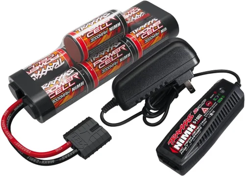 Traxxas Batería y cargador Completer Hump Pack con cargador rápido de 2 amperios y batería NiMH de 8,4 V