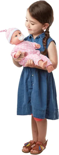 Vista 9 de Melissa & Doug Mine to Love Luke & Lucy - Muñecas realistas de bebé gemelas (15 pulgadas) – Muñecas y accesorios con chupetes para juego