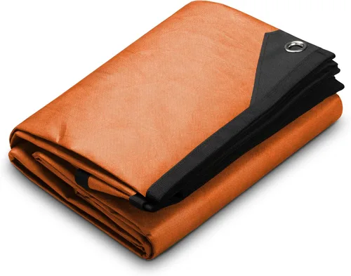 Vista 9 de Arcturus XL - Lona de supervivencia – Lona térmica reflectante aislada para campamento, 8.5 x 12 pies (bronceado desierto)