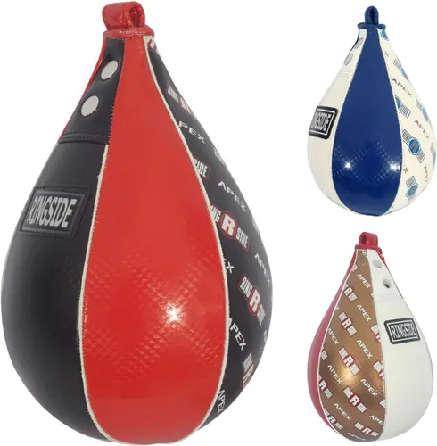 Ringside Apex Boxing Speed Bag - Saco de Velocidad de Cuero Sintético Premium, Múltiples Tamaños y Colores, Ideal para Coordinación Mano-Ojo, Equipo