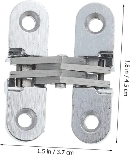Vista 3 de Angoily Bisagra oculta bisagras invisibles para puerta de gabinete Swing Bisagras ocultas para cocina y muebles