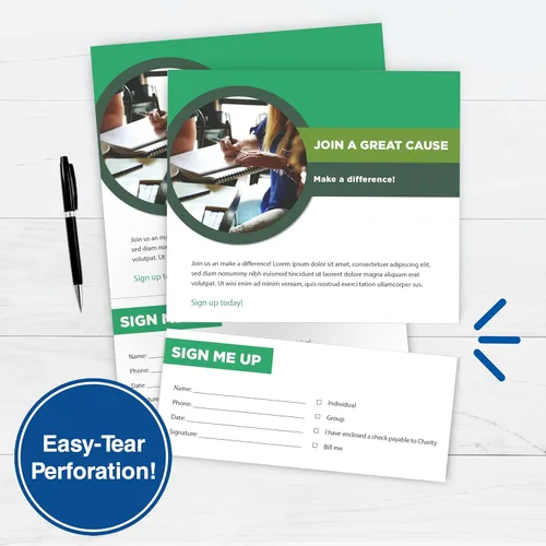 Vista 9 de PrintWorks Papel perforado horizontal profesional de 3 5/8 pulgadas, 8.5" x 11" - Perfecto para W-2, 1099 y uso de declaraciones - Hecho