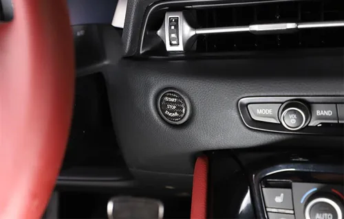 Vista 7 de iJDMTOY Cubierta de botón de arranque/parada de motor de fibra de carbono real negra de estilo premium compatible con Toyota MKV Supra GR A90 A91
