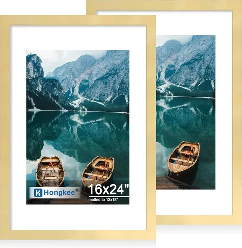 Vista 78 de Hongkee - Juego de 2 marcos de fotos, HK042515-MD5.5X8.5-BK(2PK)