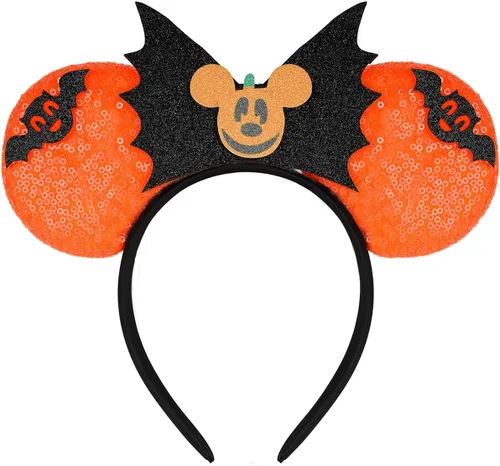 Vista 26 de FANYITY Orejas de ratón, diadema de lentejuelas con orejas de ratón para niños, niñas y mujeres (TW)