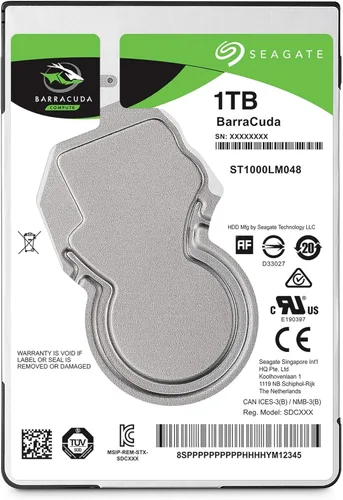 Vista 2 de Seagate 500 GB Barracuda Sata 6 GB/s 128MB de caché 2.5 pulgadas disco duro interno. Frustration Free Packaging (ST500LMZ30)