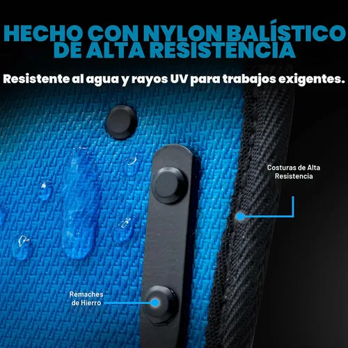 Vista 4 de OX Tools Pro Dynamic Nylon Tool Belt Accessories – UV & Water Resistant Holders and Pouches for Drill, Hammer, Knife, Tape Measure & Phone