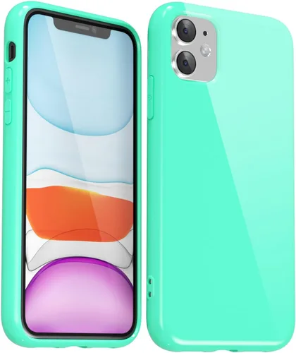 Vista 811 de Svanove para iPhone 7 Plus/ 8 Plus, funda de silicona, de goma suave brillante y gel de jey lindo, funda protectora de plástico simple y lisa