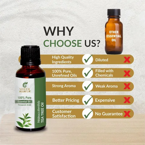 Vista 6 de Aceite esencial de árbol de té, 4.0 fl oz (4 onzas líquidas), aceite esencial 100% puro, natural, sin diluir, sin cortar, grado terapéutico