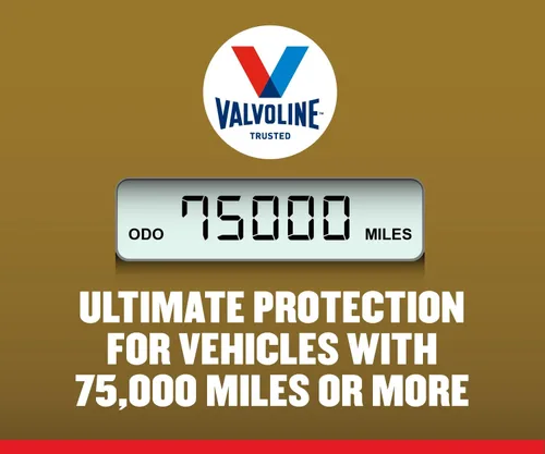 Vista 5 de Valvoline - Aceite de motor de protección extendida de alto millaje con tecnología Ultra MaxLife 0W-20, sintético completo, 5 cuartos de galón, caja