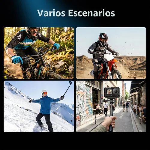 Vista 8 de AMAZEAR Funda protectora de metal para accesorios DJI Osmo Action 6, jaula multifunción Action6 Pro, carcasa de aluminio más fuerte con tapas