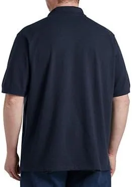 Vista 2 de DXL Big + Tall Essentials - Camisa polo de manga corta para hombre de malla piqué grande y alta